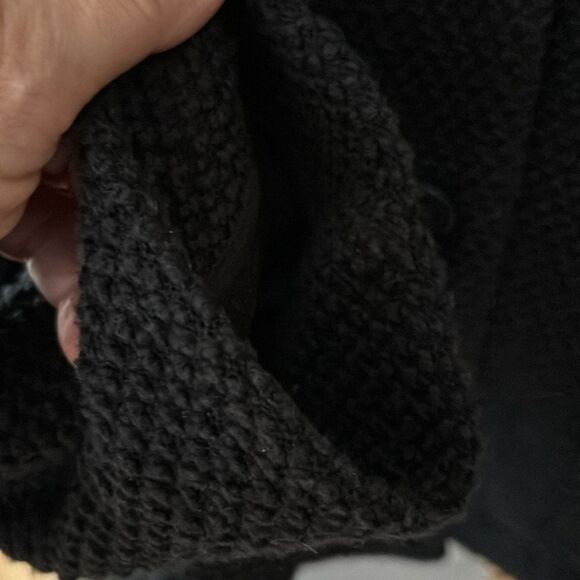 Marine Layer Textured Cotton Poly Soft Blazer Sweater Button Down Pockets Blk M - Picture 14 of 14